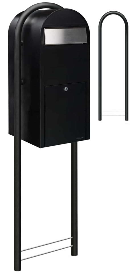 bobi jumbo xxl black steel post box|Stainless Steel Letterbox .